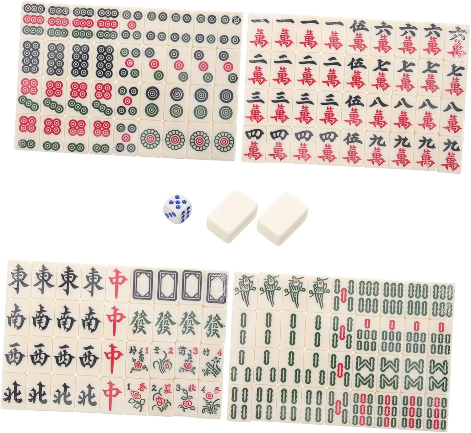Set Travel Portable Chinese Mahjong Game Kit for Outdoor Fun Lightweight foul mollusk native Fine Workmanship for Parties and Gatherings Kisangel 1set Mini Mahjong 