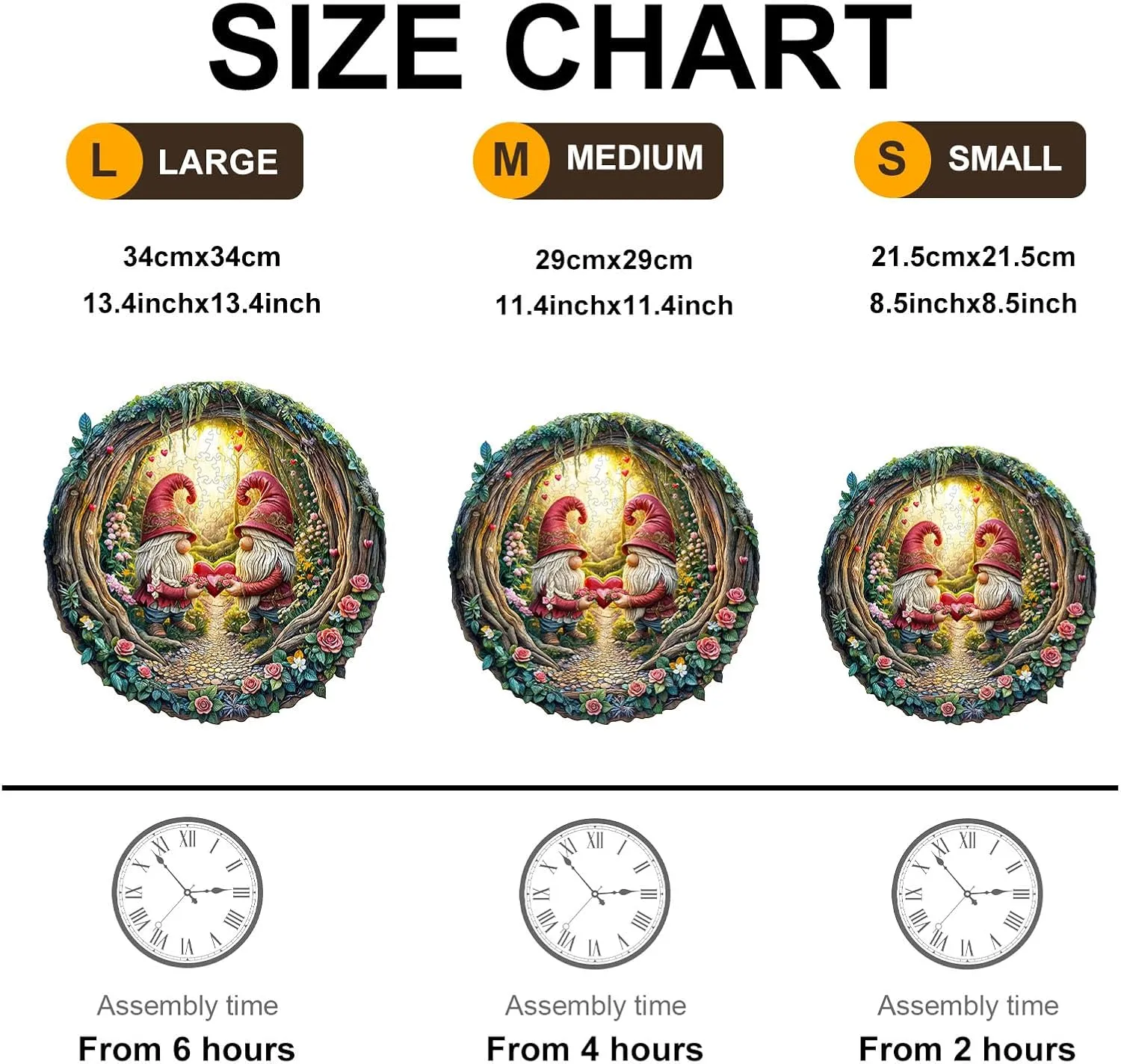 Shape Wood Puzzle Adult$ 3D Effect Flat Puzzle Birthday pantomimic cooperation paleoecologist Family Games (M-11.4 * 11.3in-200pcs) KAAYEE Wooden Puzzles for Adults$ 3D Visual Effect Gnome Couple Wooden Jigsaw Puzzle Unique 