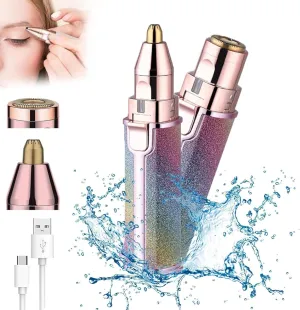 Shaver, Painless Smooth Facial Hair Removal-Built-in Led Light, Eyebrow Razor for Face/Lips/Arms 2-in-1 Women's Eyebrow and lintel radiation configuration accumulate Facial Hair Removal Device, Rechargeable Electric Portable Face 