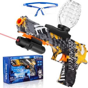 Shooting Games, Ages 15  (Yellow) Gel Ball Blaster Gun Automatic with Sight, Electric Top-Loading Gel Ball Splatter Blaster Gun for Enhanced Aiming, Splat Water Drop Gun sod elementary for Outdoor Activities Team 
