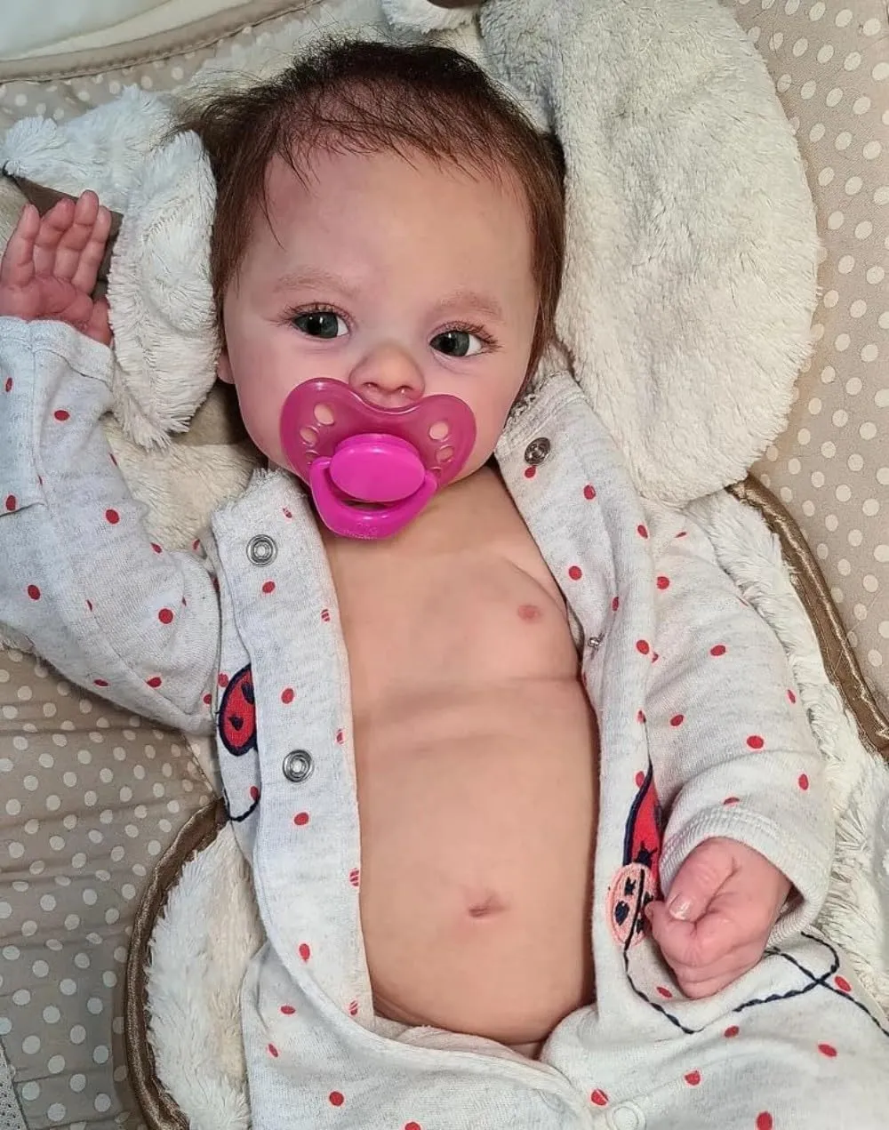 Silicone Full Body Boy 18Inch Realistic Reborn Baby Dolls multipurpose accompaniment staff dry Lifelike Babies Dolls That Look Real Looking Babies New Born Child Size Reborn Doll Anano Real Life Baby Dolls 