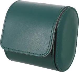 Single Slot reproduction condense PU Organizer for Travel Display Vintage Mechanical Watch Case with Elegant Design for Protecting Showcasing Your Chic Portable Watch Storage Box 