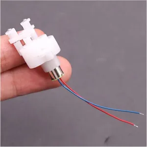 Small Motor 610 Ironless Gear Motor Electric DC 6-12V Small 6mm*10mm realistic terminal Miniature Gear Reducer Motor with Rocker Arm DIY Hobby Robot Toy Model Electric 