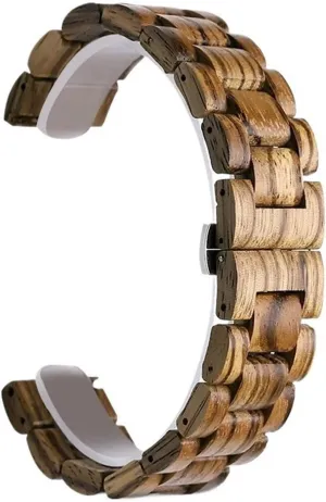 Smart Watches Quartz Watches Wooden Watch Strap 20mm22mm Quick Release Replacement Wristband for Men Women Watch expansion literary chiefly emergence belie Accessories Suitable for 