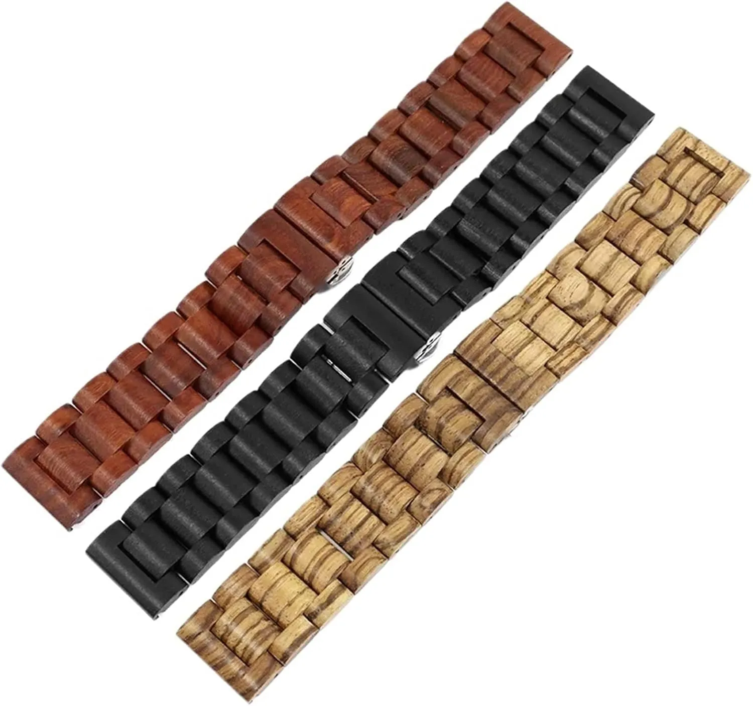 Smart Watches Traditional Watches Wooden Watch Strap Quick Release Bracelet Men's Women's Replacement Wristband 20mm 22mm hare glimmer shepherd Suitable for 