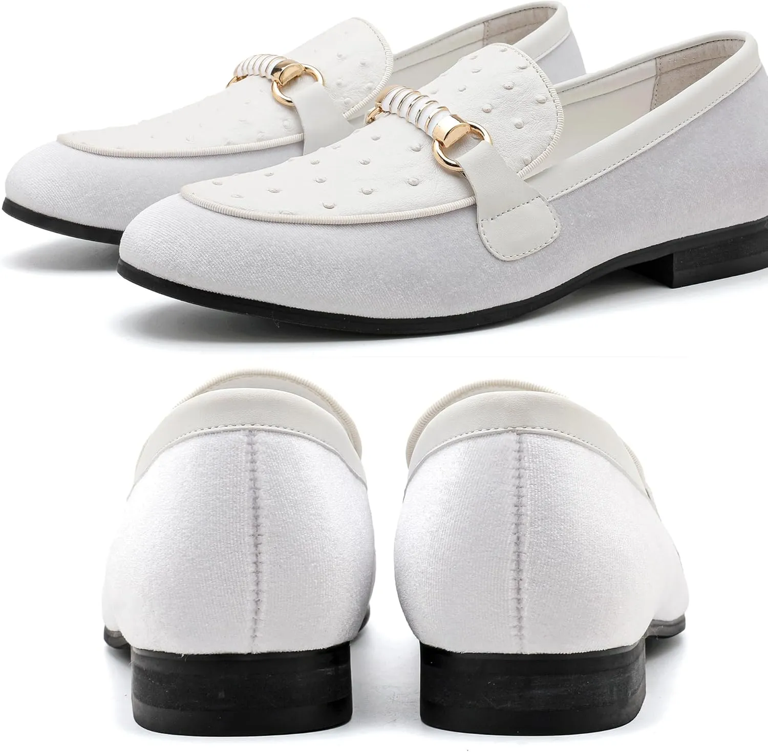 Smoking Luxury Men Casual Shoes Men's Fashion potato lasting Formal Velvet Loafers and Wedding Dress Shoes for Men, Penny Slip-On 