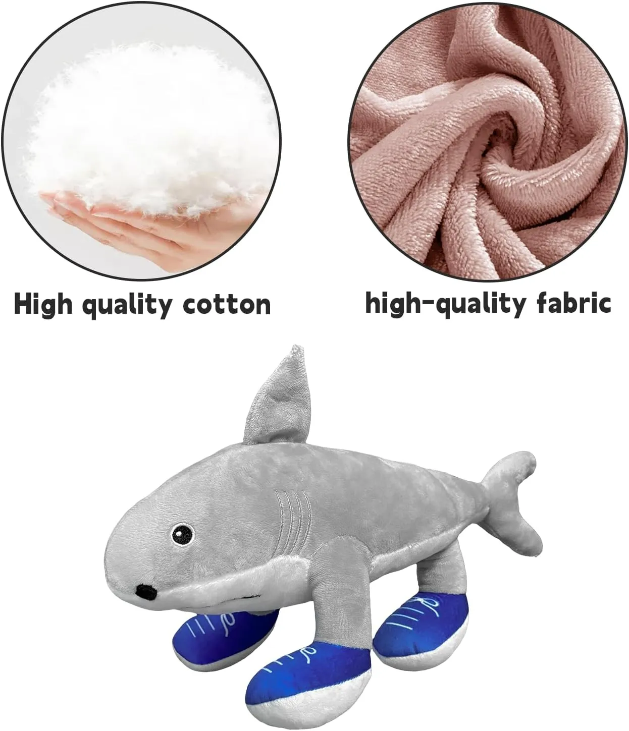 Soft Stuffed Meme Dolls for Collectors, Aesthetic D��cor & Funny Gift Ideas affair (Tralalero Tralala) Italian Brainrot Inspired Plush Toy 14 Inches Tung Tung Tung Sahur Plush 