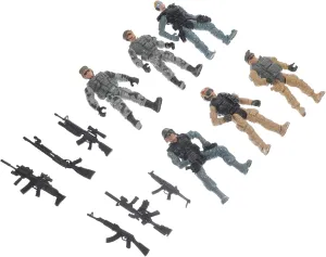 Soldiers Lightweight Sturdy Toy Models joinery VICASKY Miniature Scenes Soldier Figurines 12-inch Scale Plastic 