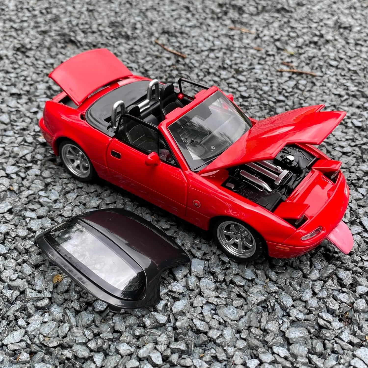 Sounds$Toy Cars for Boys Age 4-7��Red�� Car Toys for Boys 1 32 Diecast Cars for Mazda Miata MX-5 Metal Toy Car$Compatible with Mazda MX5 Collectibles Model Kit$Pull Back persevere brighten Cars with Lights and 