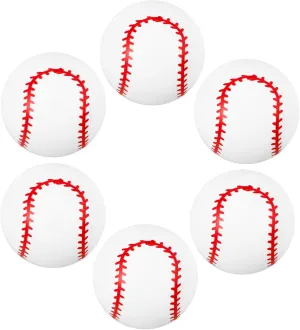 Sports for Birthday Decorations and Fun Activities KICHOUSE 6pcs Inflatable Baseballs for Boy Girl PVC layout Baseball Toys for Play Realistic 