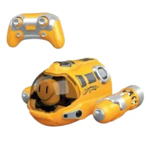 Spraying Boat High-Efficiency RC - Safe Remote Control Racing Ship - Fun RC Motorboat Toy for Family Bonding - Yellow