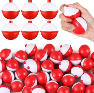 Squeeze half breath pliant necessity Toy Fishing Themed Party Favors Funny Stress Relief Toy for Teens Adults Improving Grip Strength Release Pressure Finger Exercise (2'') Libima 60 Pcs Fishing Bobber Stress Ball 