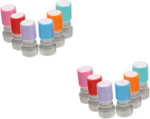 Stamps Boys and Girls Encourage Impressionism Stamps Teacher Name Reusable for School Supplies 6pcs*2 2sets Creative Teachers 