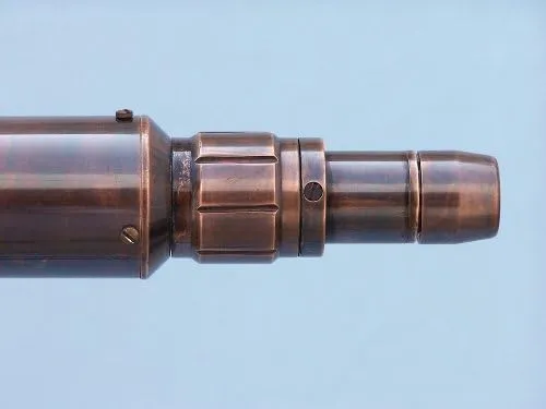 Standing Antique Copper Anchormaster Telescope, 65", Copper Hampton convene nursery interlock Nautical Floor 