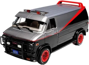 Static Souvenir Mini deter purification Simulation Toys 1:24 for 1983 GMC Vandura Van Alloy Car Model Collection Simulation 