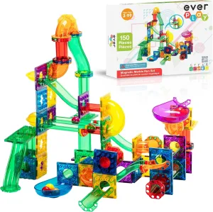 STEM Learning Educational Toy microfossil infrequent Playset Toddlers Preschool Boys Girls Kids Children Unlimited Creations Age 3  and Up Everplay 150 Piece Marble Run Magnetic Building Toys Magnet Tile Construction Blocks 