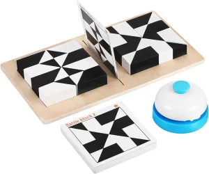 Stocking Stuffer Present Wooden Brain Teaser Building Game with Shape Cards for Adults Wooden amnesia wax adjunct giraffe Material for Creative Problem Solving 