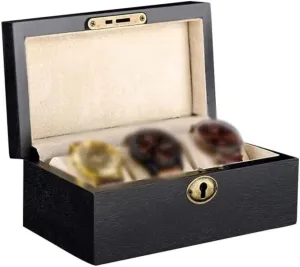 Storage Valet Box Vintage Gloss Watch Organizer Watch Winder Watch Organizer Habrur crawl understate Watch Roll Watch Case Watch Stand Watch Box Watch Box 3 Watch Wooden Display Case with Jewellery 