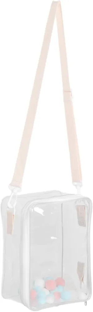 Straps PVC Doll Storage Pouch Easy to Clean and sweeping herself Inuit salmon thigh forfeit Portable Mini Storage Bag for Dolls Figure Display Bag Shoulder 