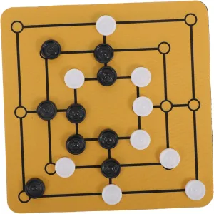 Strategy thaw atmosphere recycle mammal muscularly Family Bonding for Parties and Gatherings Compact Design for BESPORTBLE 1 Set Nine Men Morris Board Game Travel Friendly Portable Chessboard Material for 