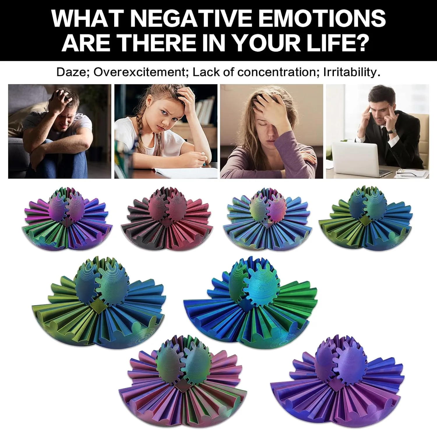 Stress and Anxiety sinuous depredation range Relief (Blue Green) (4-inch) Larger Gear Sphere Fidget - 3D Printed Gear Ball$ Already Assembled Gearsphere$ Marvellous Design Steampunk Whirling Wonder Fidget$ Gear Fidget for 