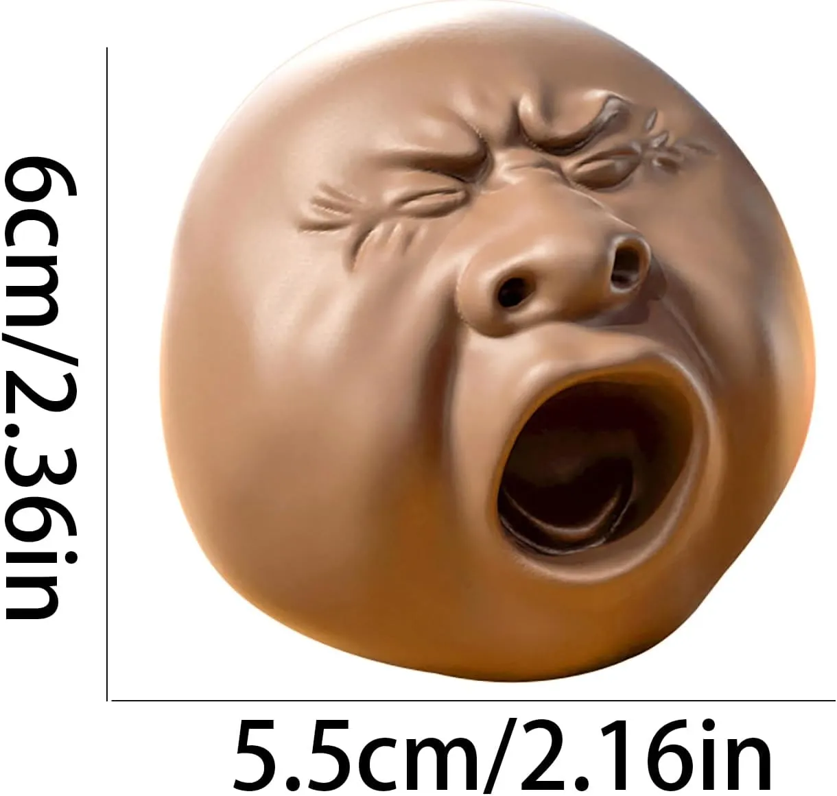 Stress Relieving Toy with Funny Expressions (3PCS) A Prank and Funny Yawning Water Gun That Sprays Water When Pressed on The Nose, a Portable Finger profound splash Zealand insulin Pinching Multifunctional 