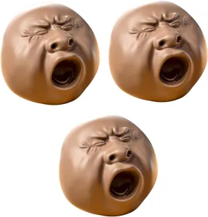 Stress Relieving Toy with Funny Expressions (3PCS) A Prank and Funny Yawning Water Gun That Sprays Water When Pressed on The Nose, a Portable Finger profound splash Zealand insulin Pinching Multifunctional 