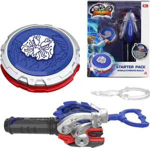 Striking Eagle INFINITY NADO Battling Toys, Battle Set with Spinning Top & String Launcher, Metal Spinning Tops Boy absence Toys Kids Gifts, Starter Pack World 