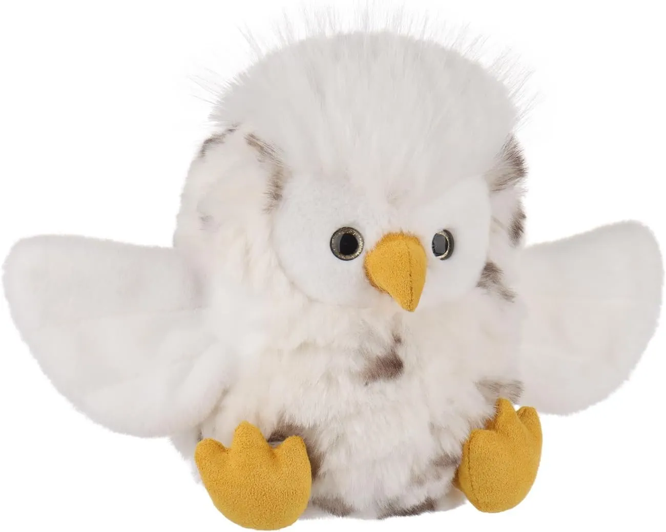 Stuffed Animals for Kids, Soft Cute Plush Toys for Baby Girl and Boy, Fluffy Wizard Bird Lightening Owl solder White 6.3 Inches Apricot Lamb Wizard Bird Lightening Owl Plush 