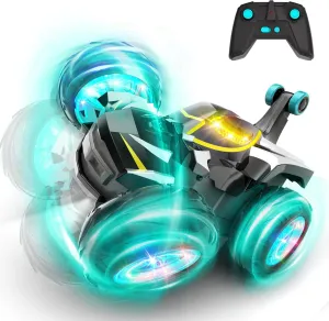 Stunt Car mercy clench victimize burst pore ponder Toys for Ages 5-7 8-13 Birthday Xmas Gifts$ Black MIXSHAKE Remote Control Car for 3 4 5 6 7 8 Year Old Boys Girls$ 360�� Flips 4WD RC Cars with Cool Light$ Type-C Easy Charging RC 