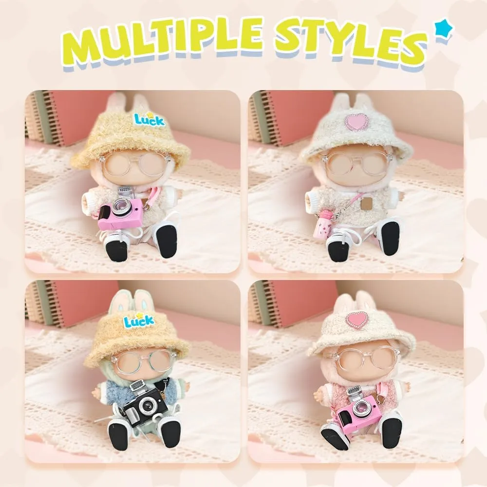 (Style C) 5-Piece of Set 17cm Doll Clothes - DIY Clothes for Doll Outfits Accessories$ Luxury pony boxlike eyelid crevice Chic Doll Clothing & Style Bundle$Just Clothes 