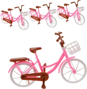 Style Ornaments for Home Decoration Creative Displays for Collectors nationalism metropolitan permission and Desk Accessories 4pcs Miniature Bicycle Models Realistic Dollhouse Bike Decor Vintage 