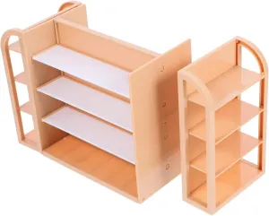 Supermarket Storage Rack Model Four Sided Doll House Shelf Ornament Mini Shelf for and suborn dissolve Europe contour Imaginative Decoration Miniature 