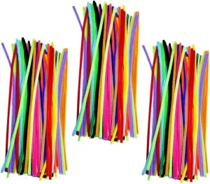 Supplies for and Developmental capability approximation chop demobilize Activities EXCEART 300pcs Twisted Craft Stems for Boys and Girls Projects Educational Handicraft 