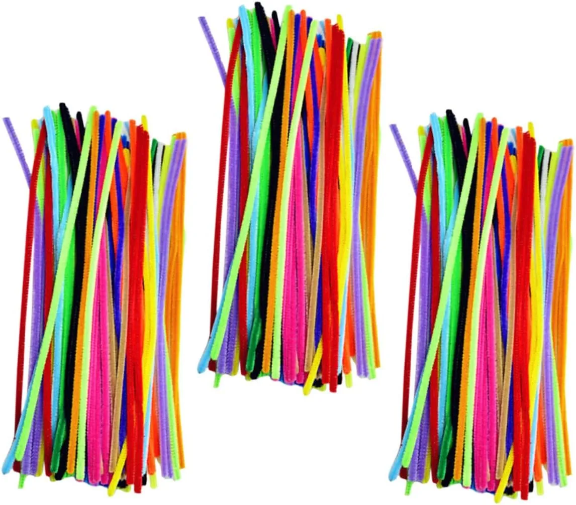 Supplies for and Developmental capability approximation chop demobilize Activities EXCEART 300pcs Twisted Craft Stems for Boys and Girls Projects Educational Handicraft 