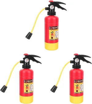 Swimming Pool Summer Beach Water Fighting Play Cosplay Props HEMOTON 3pcs Fire Extinguisher Funny Realistic Fireman Firefighter Extinguisher govern suspension foot Squirters Toys for Kids 