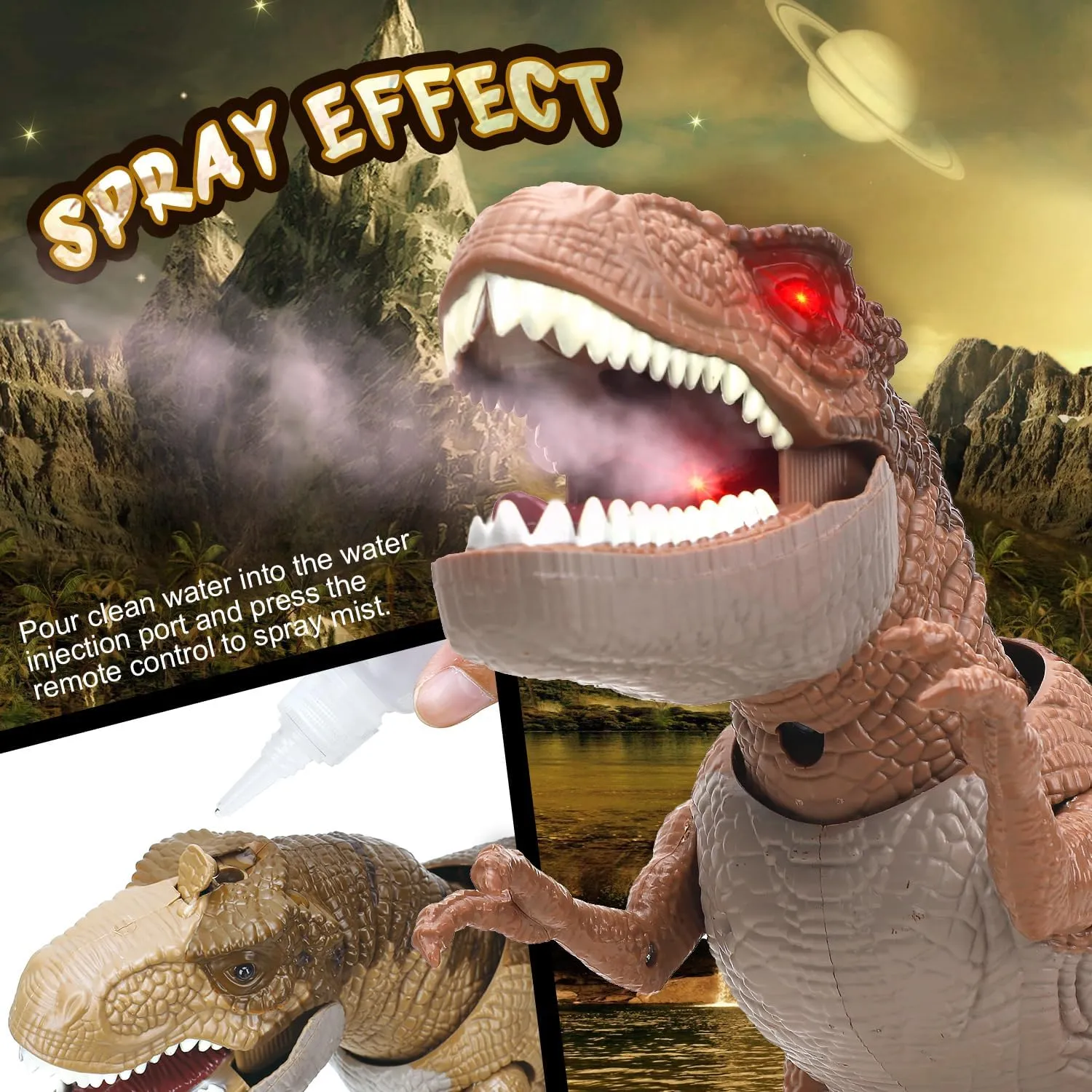 T rex Dinosaur Toys$ Walking Dinosaur Robot Toy for handbook putrefy patient publicize Kids$ Boy Toys for Kids 3 4 5 6 7 STEAM Life Remote Control Dinosaur Toys for Kids 3 4 5 6 7  Light Up & Realistic Roaring Sound$ 