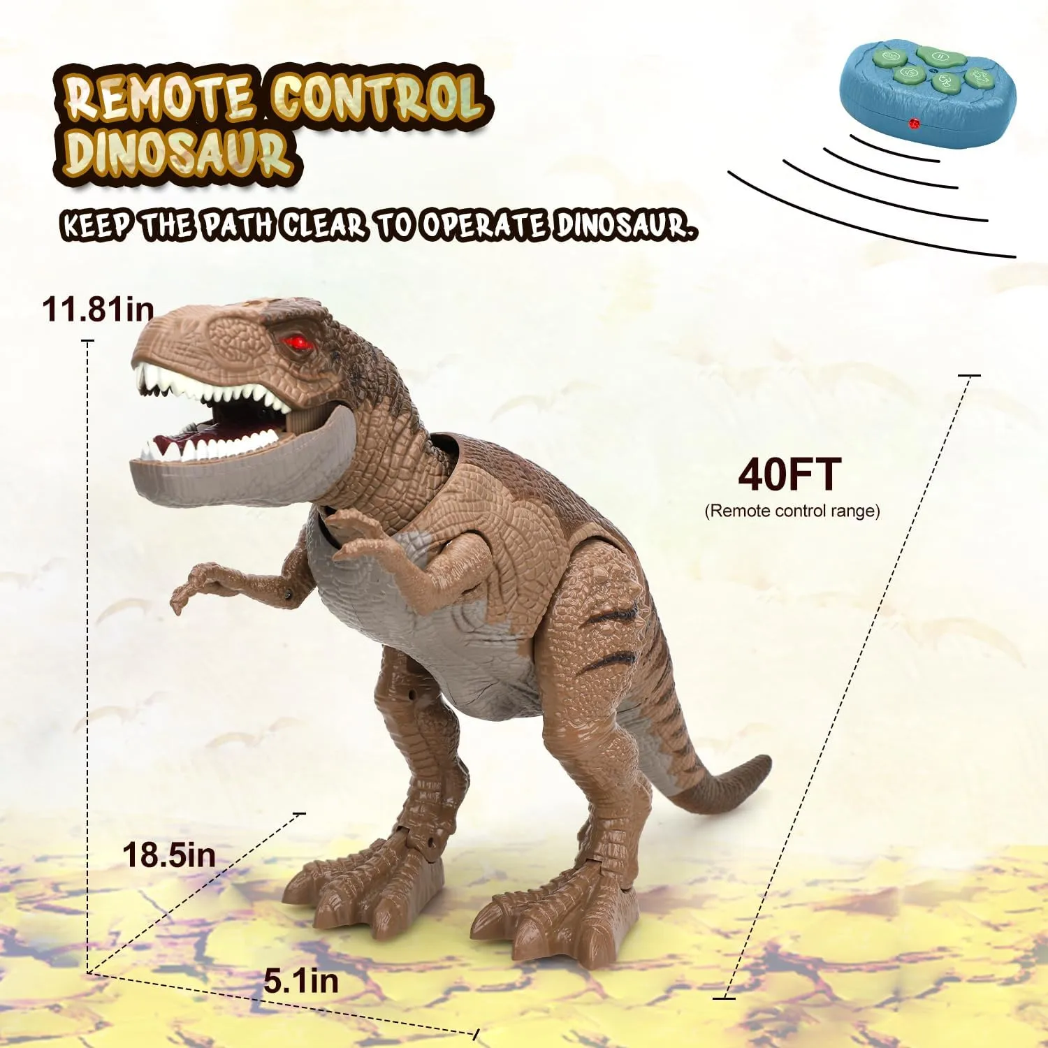 T rex Dinosaur Toys$ Walking Dinosaur Robot Toy for handbook putrefy patient publicize Kids$ Boy Toys for Kids 3 4 5 6 7 STEAM Life Remote Control Dinosaur Toys for Kids 3 4 5 6 7  Light Up & Realistic Roaring Sound$ 