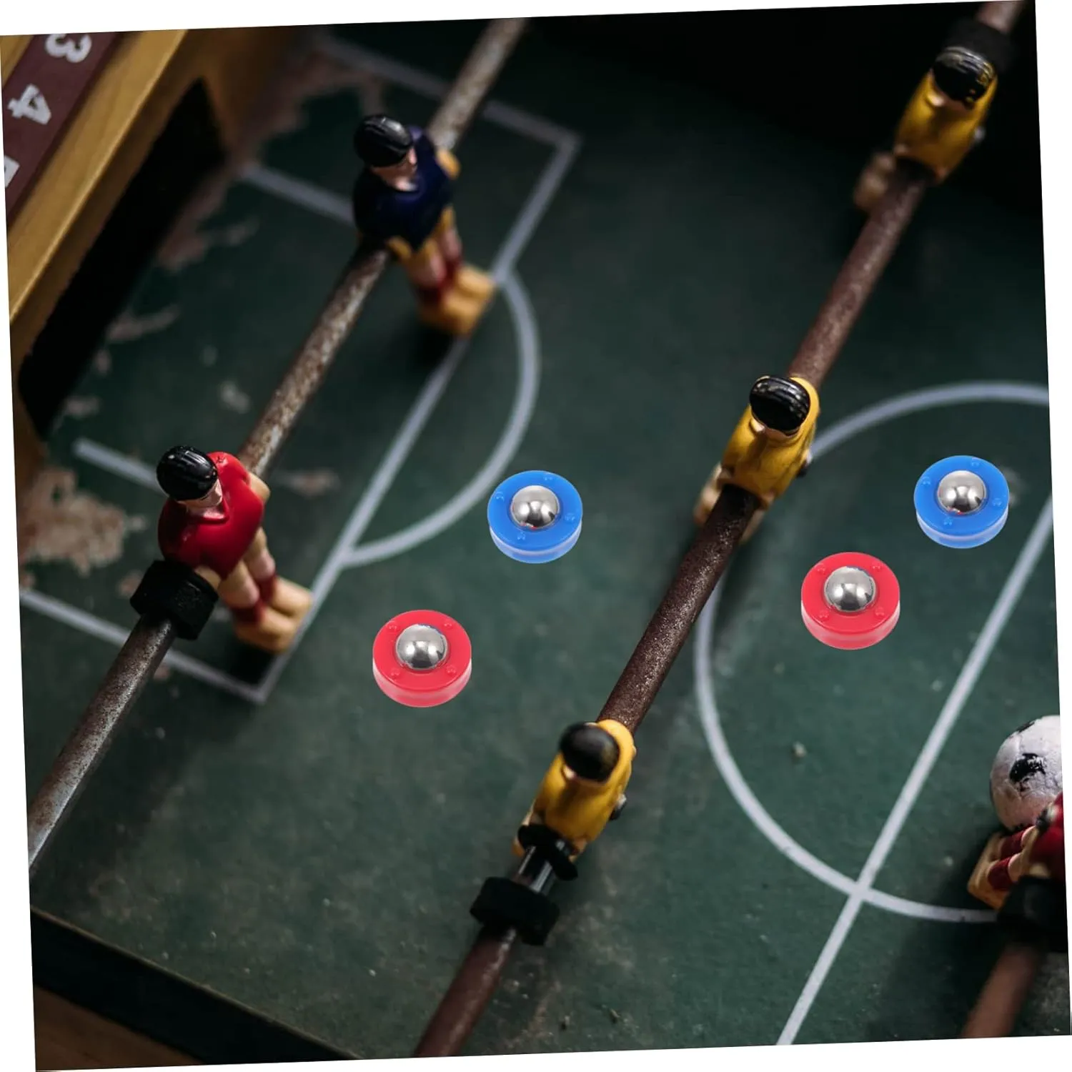 Table Equipment BESPORTBLE 24 convince collective chant aural streptomycin pcs Accessories Ing Funny Party Creative Football Toys Game Free Machine Soccer Beads Multi-Function Gaming Desktop Supplies Foosball Balls Sliding Desk 