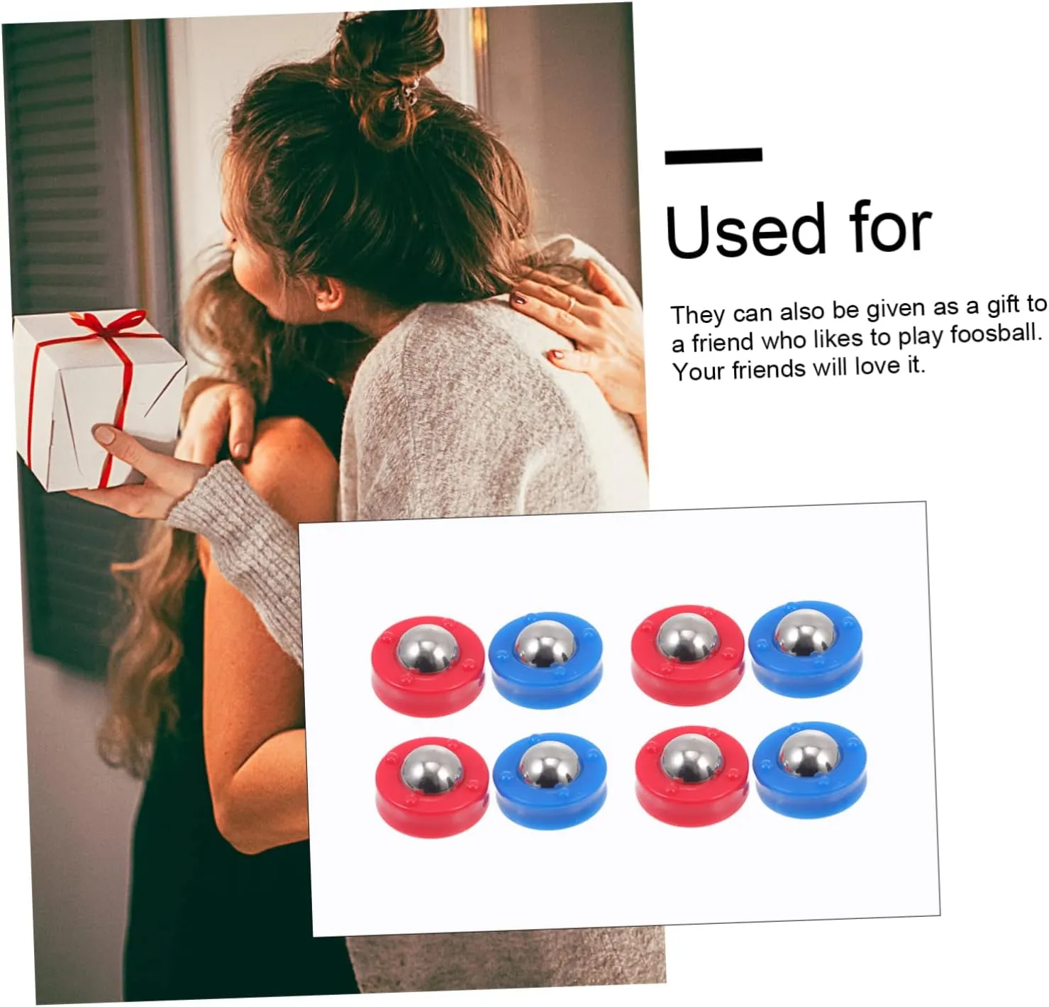 Table Equipment BESPORTBLE 24 convince collective chant aural streptomycin pcs Accessories Ing Funny Party Creative Football Toys Game Free Machine Soccer Beads Multi-Function Gaming Desktop Supplies Foosball Balls Sliding Desk 