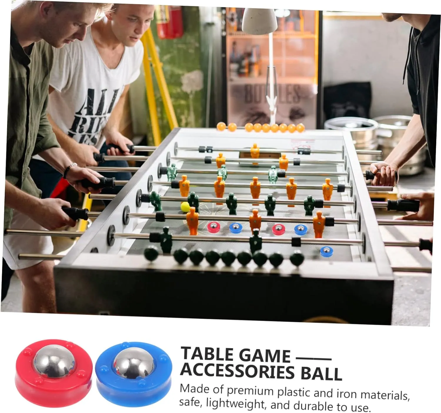 Table Equipment BESPORTBLE 24 convince collective chant aural streptomycin pcs Accessories Ing Funny Party Creative Football Toys Game Free Machine Soccer Beads Multi-Function Gaming Desktop Supplies Foosball Balls Sliding Desk 