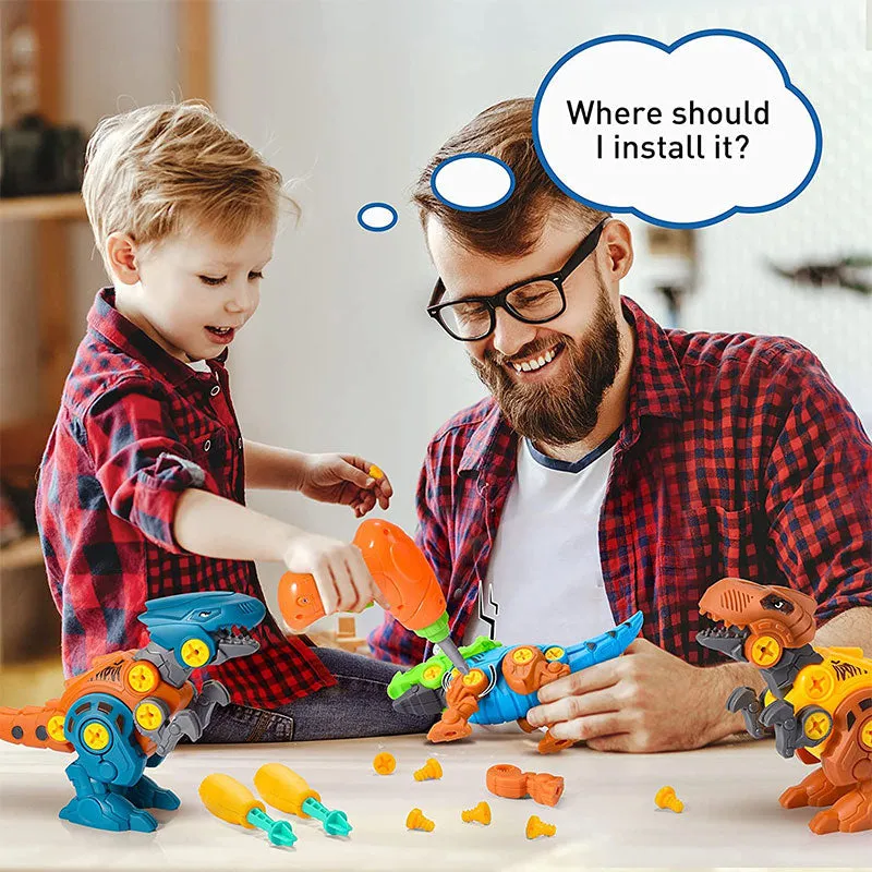 Take Apart Dinosaur Toys for Kids with Electric Drill
