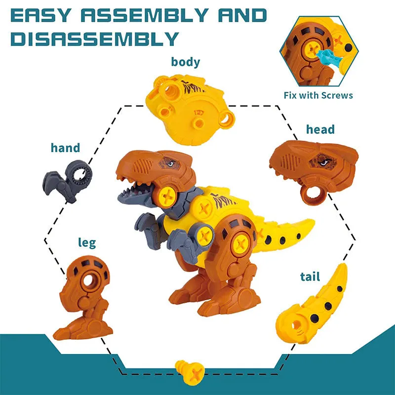Take Apart Dinosaur Toys for Kids with Electric Drill
