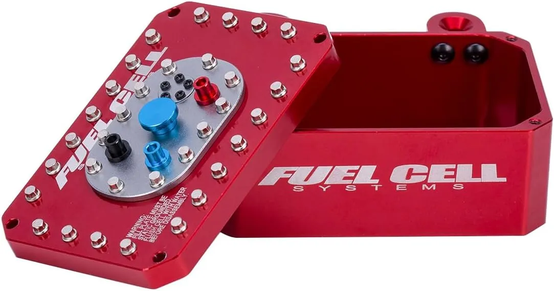Tank for 1/10 RC Crawler Car SCX10 PRO Roll Cage journalism disposal RR10 Capra RR10 TRX6 VS4-10 Simulated Fuel Tank (Red) Aluminum Cell Receiver Box/Electric Box/Fuel 