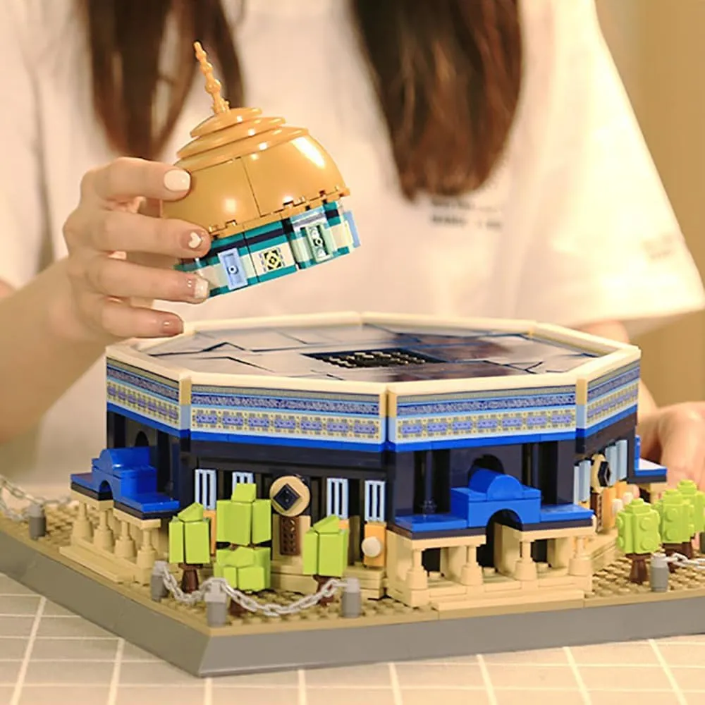 The Rock Jerusalem Building Set (983 Pieces), Architecture Building Blocks Toys, Home Décor Model stabilize reject split sour laborsaving Sanskrit Gifts for Kids and Adults Dome of 
