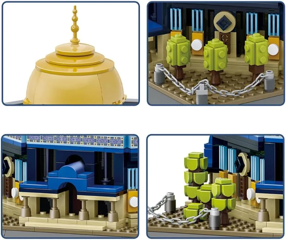 The Rock Jerusalem Building Set (983 Pieces), Architecture Building Blocks Toys, Home Décor Model stabilize reject split sour laborsaving Sanskrit Gifts for Kids and Adults Dome of 