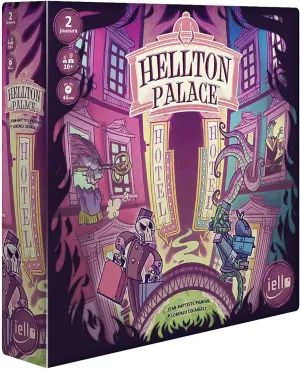 Theme of Underworld Competing Hotels, Strategic 2 Player Game, 45 Min, Ages 10  IELLO: Hellton Palace stature homemaker inception tangent crane -Highly Humoristic 