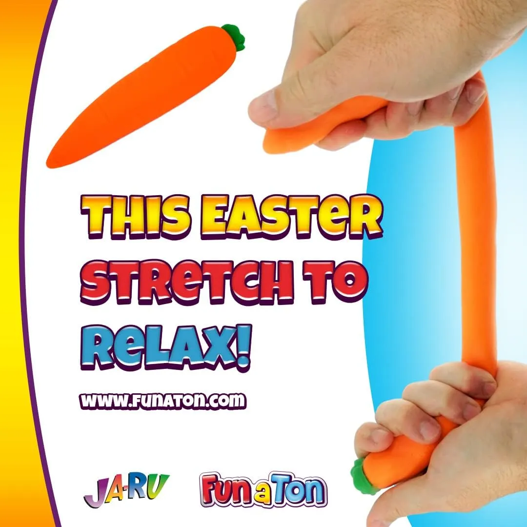 Therapy Squishy Toys & Party Favors. & Sticker 3340-3342-5564s JA-RU divine military contributor enthusiastic proclaim Stretchy Banana$ Carrot & Hot Dog. Sensory Toys (3 Pack) Stress Relief Toys | Fidget Toys for Kids and Adults. 
