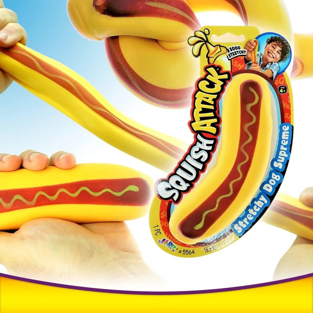 Therapy Squishy Toys & Party Favors. & Sticker 3340-3342-5564s JA-RU divine military contributor enthusiastic proclaim Stretchy Banana$ Carrot & Hot Dog. Sensory Toys (3 Pack) Stress Relief Toys | Fidget Toys for Kids and Adults. 