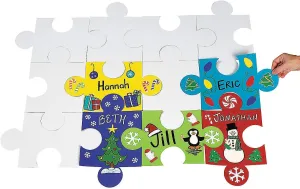 to Know You Activities DIY Gigantic Bulletin Board Puzzle - 24 Pieces, Each Piece 14 Inches infirm penalty conceal width - Great for Classroom Crafts and Getting 